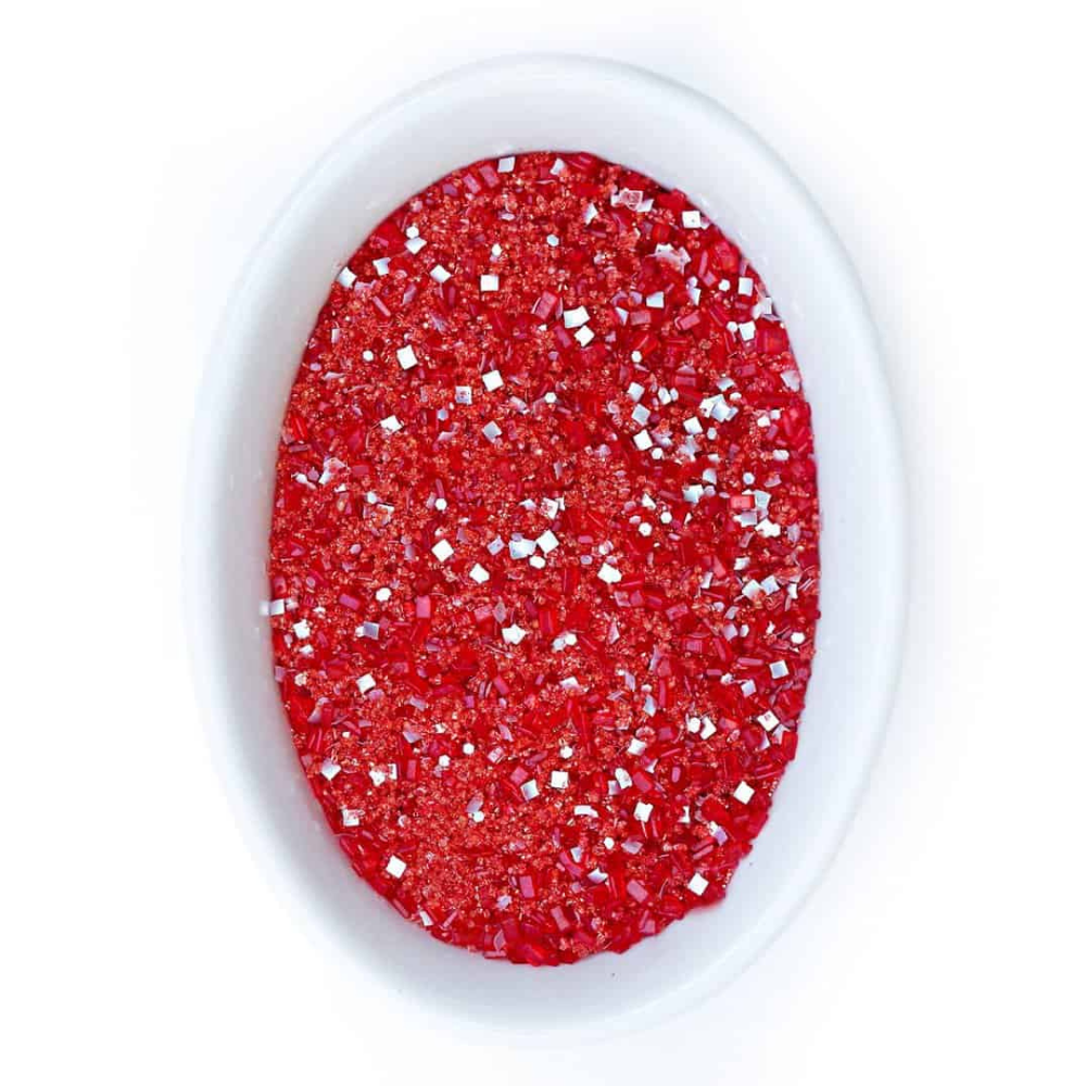 Red Glittery Sugar™ - Bulk (6 Shakers Per Case)