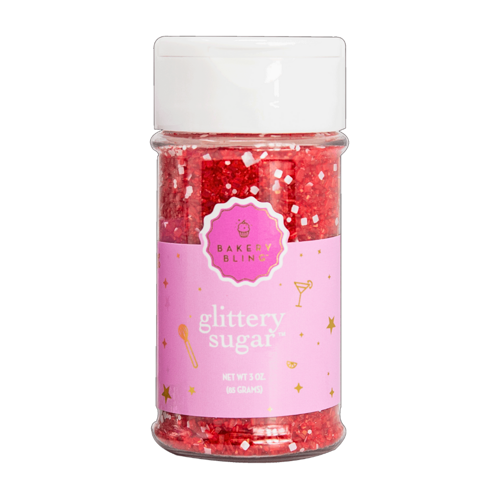 Red Glittery Sugar™ - Bulk (6 Shakers Per Case)