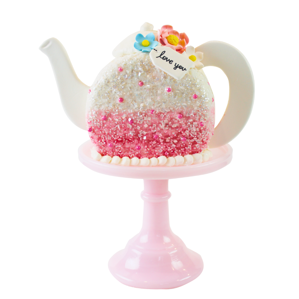 Tea Pot Designer Cake Decor - Bulk (Case of 6)