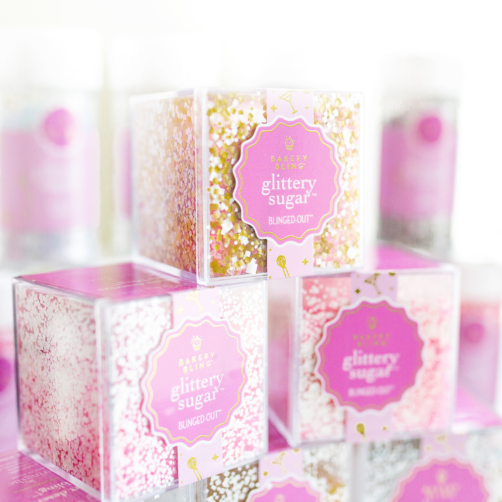 Drenched in Diamonds Blinged-Out Glittery Sugar™ - Bulk (6 Cubes per Case)