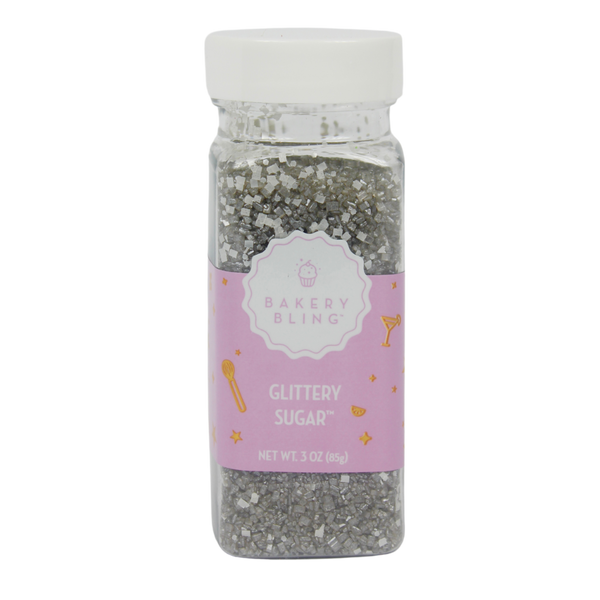 Metallic Silver Glittery Sugar™ – Bakery Bling