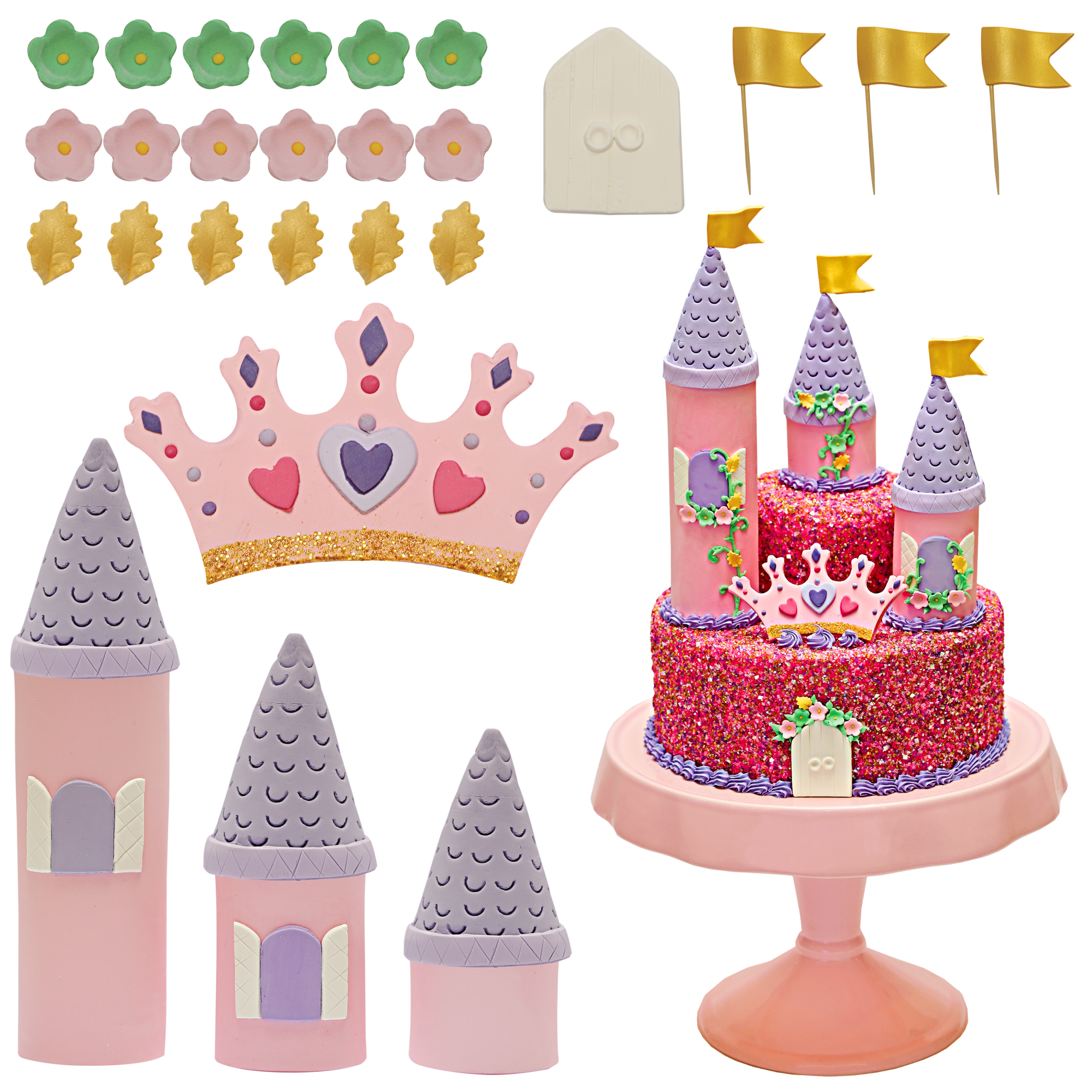 Princess Castle Designer Cake Decor