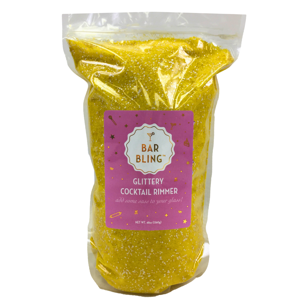 3 lb. Bag - Lemon Flavored Bar Bling™ Edible Glitter Drink Rimmer