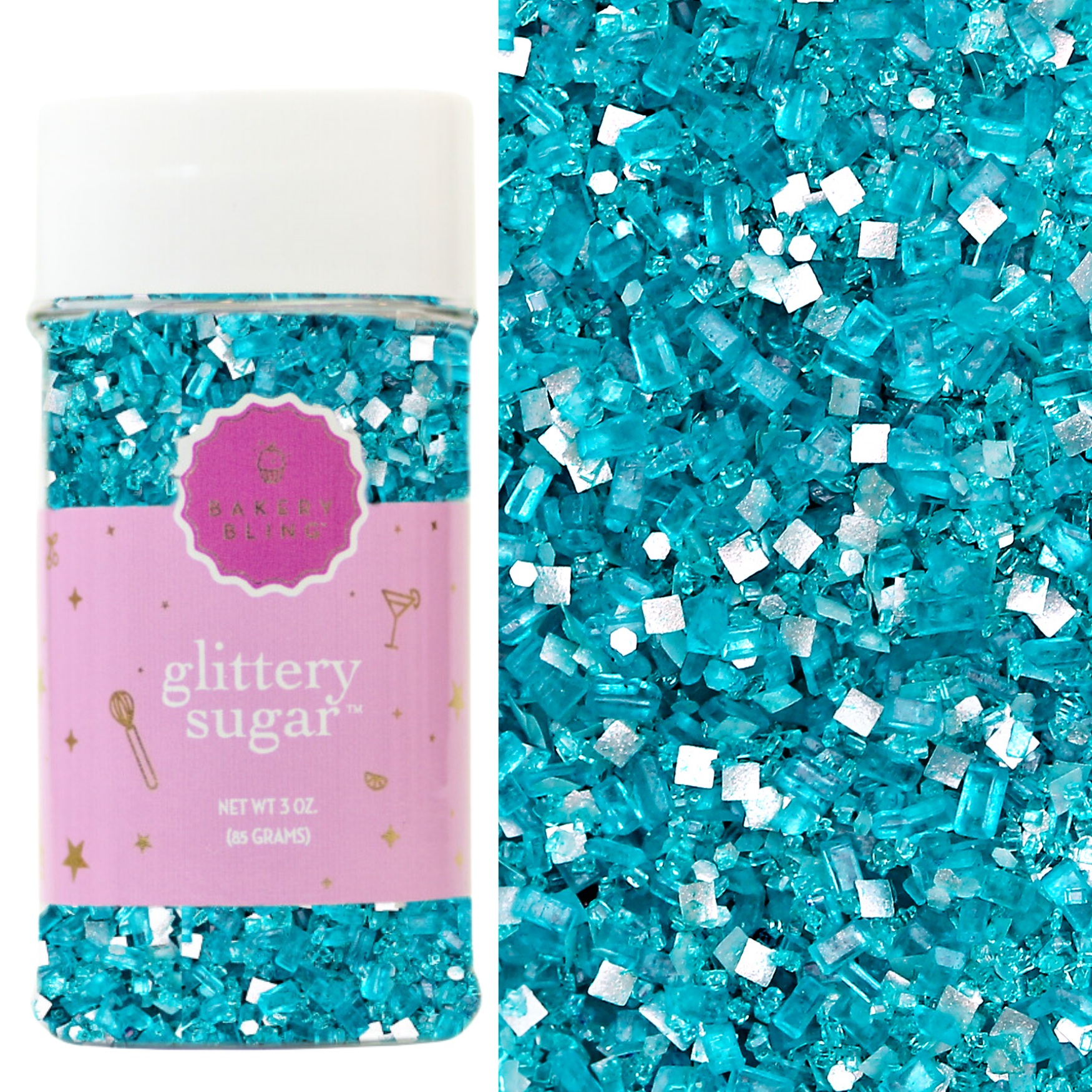 Philadelphia Eagles Super Bowl Glittery Sugar™ Bundle - (Aqua, Diamond, Metallic Silver)