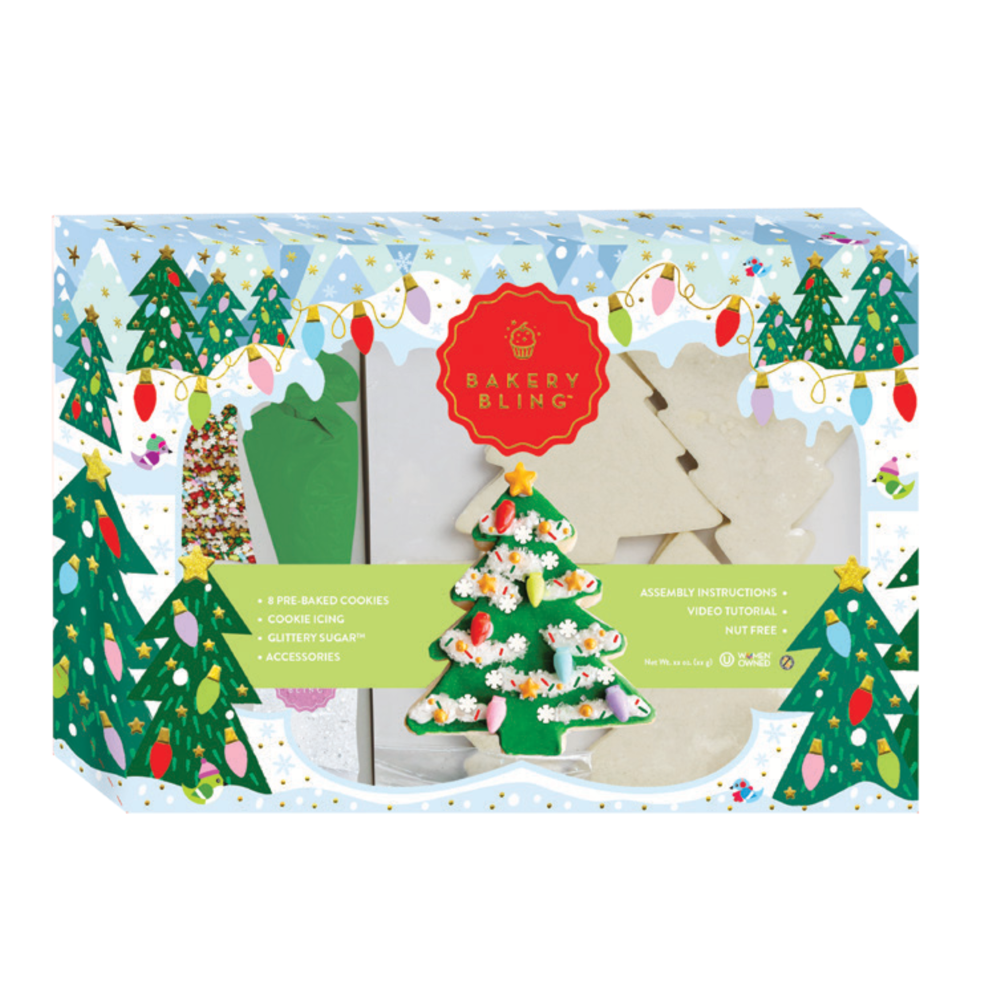 Starlight Tree & Gingerbread Person Designer Cookie Kit Bundle