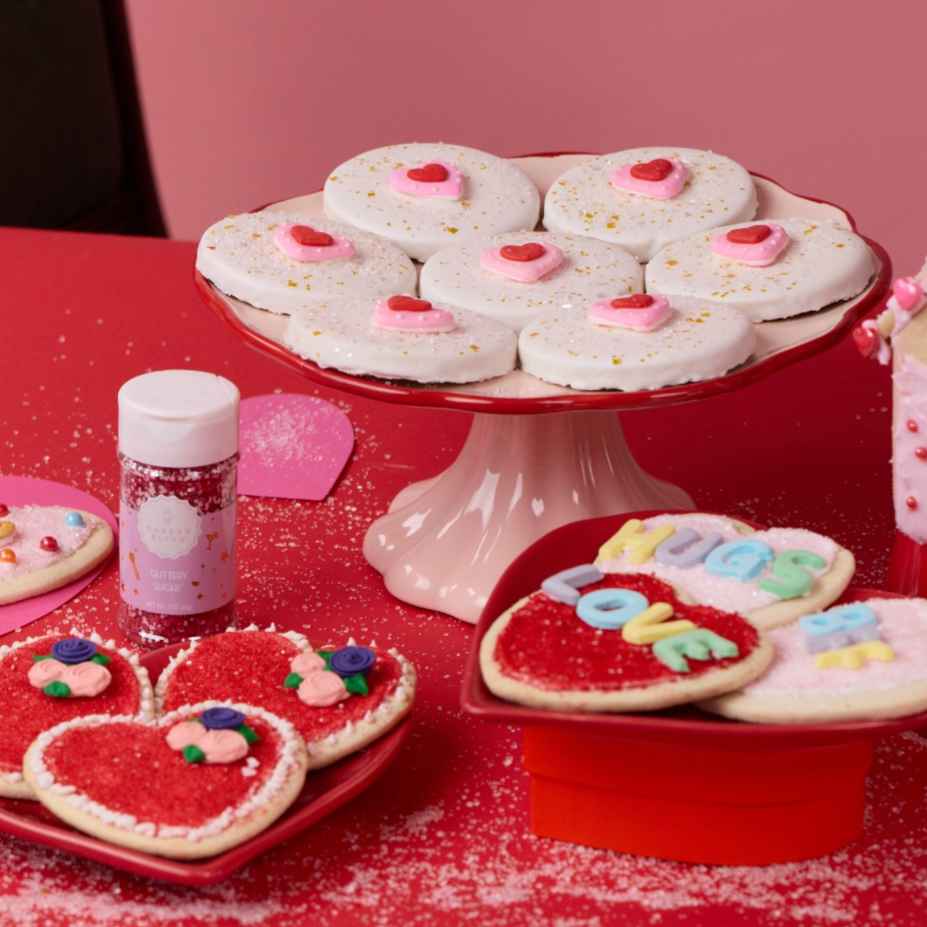 Valentine’s Day Designer Decorated Cookies