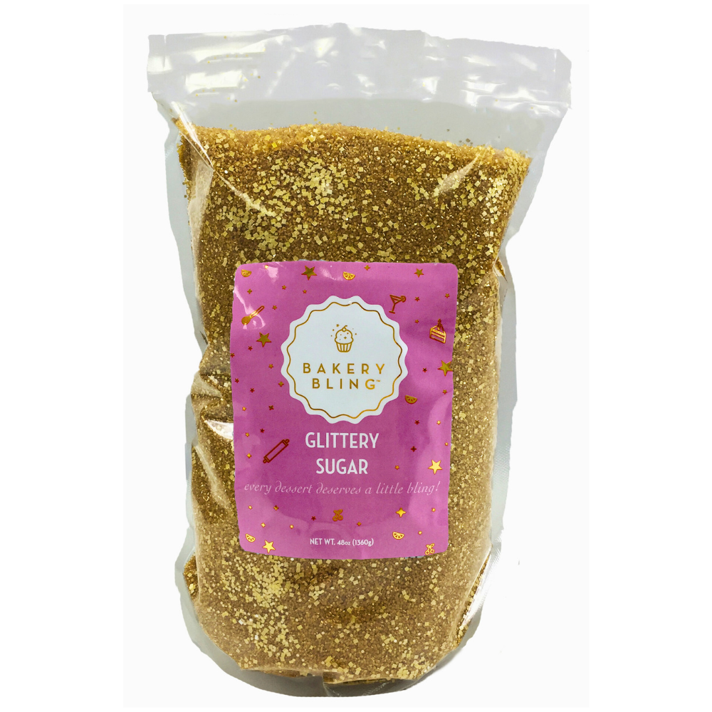 3 lb. Bag - Metallic Gold Glittery Sugar™