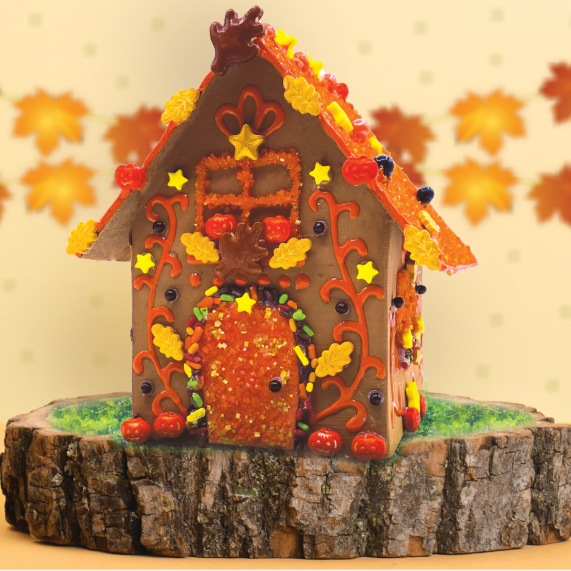 Pumpkin Spice Designer Mini Cookie House (Coming Soon)