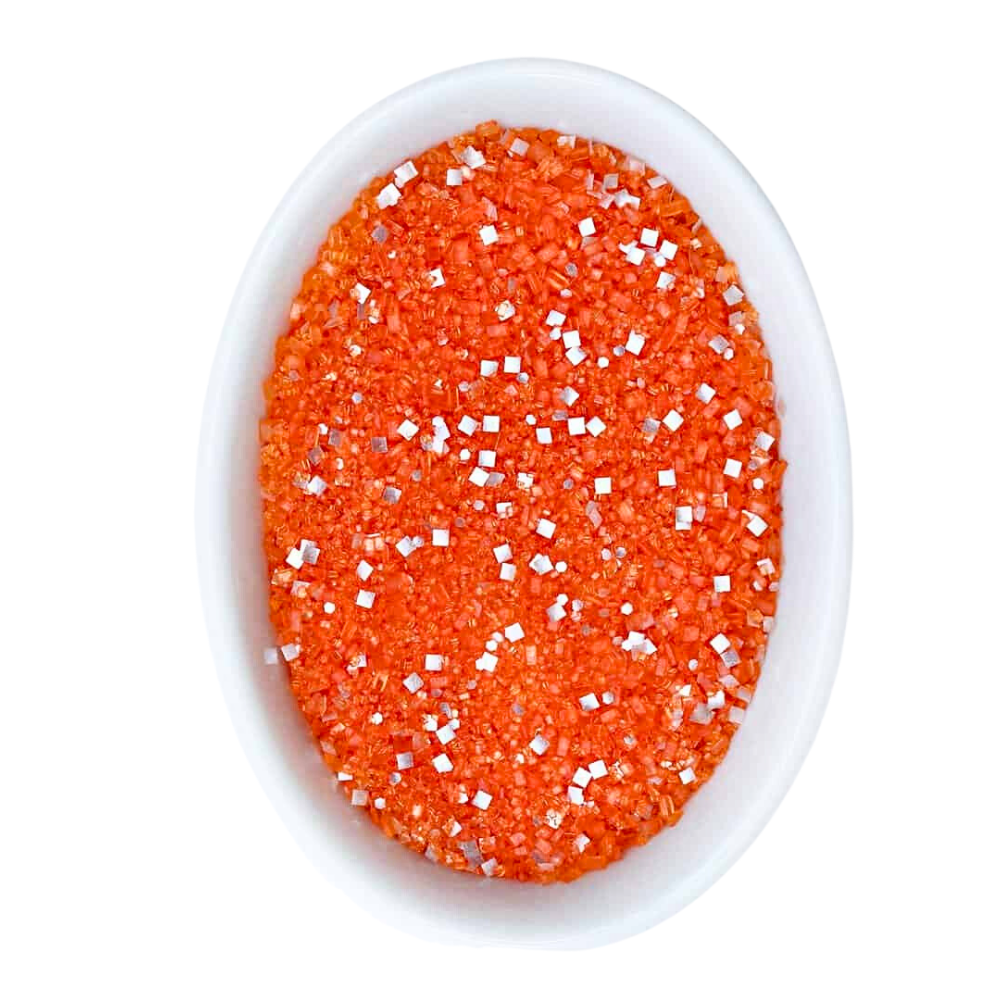 Orange and Silver Glittery Sugar™