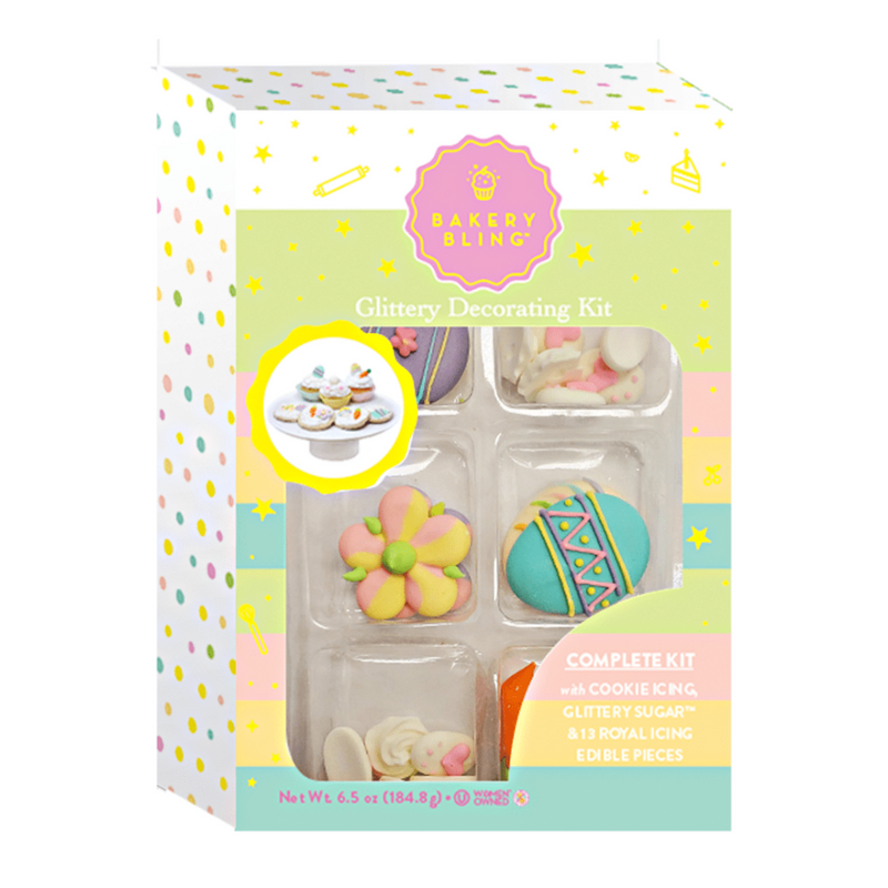 Cottontail Glittery Decorating Kit (Bulk - Case of 12)