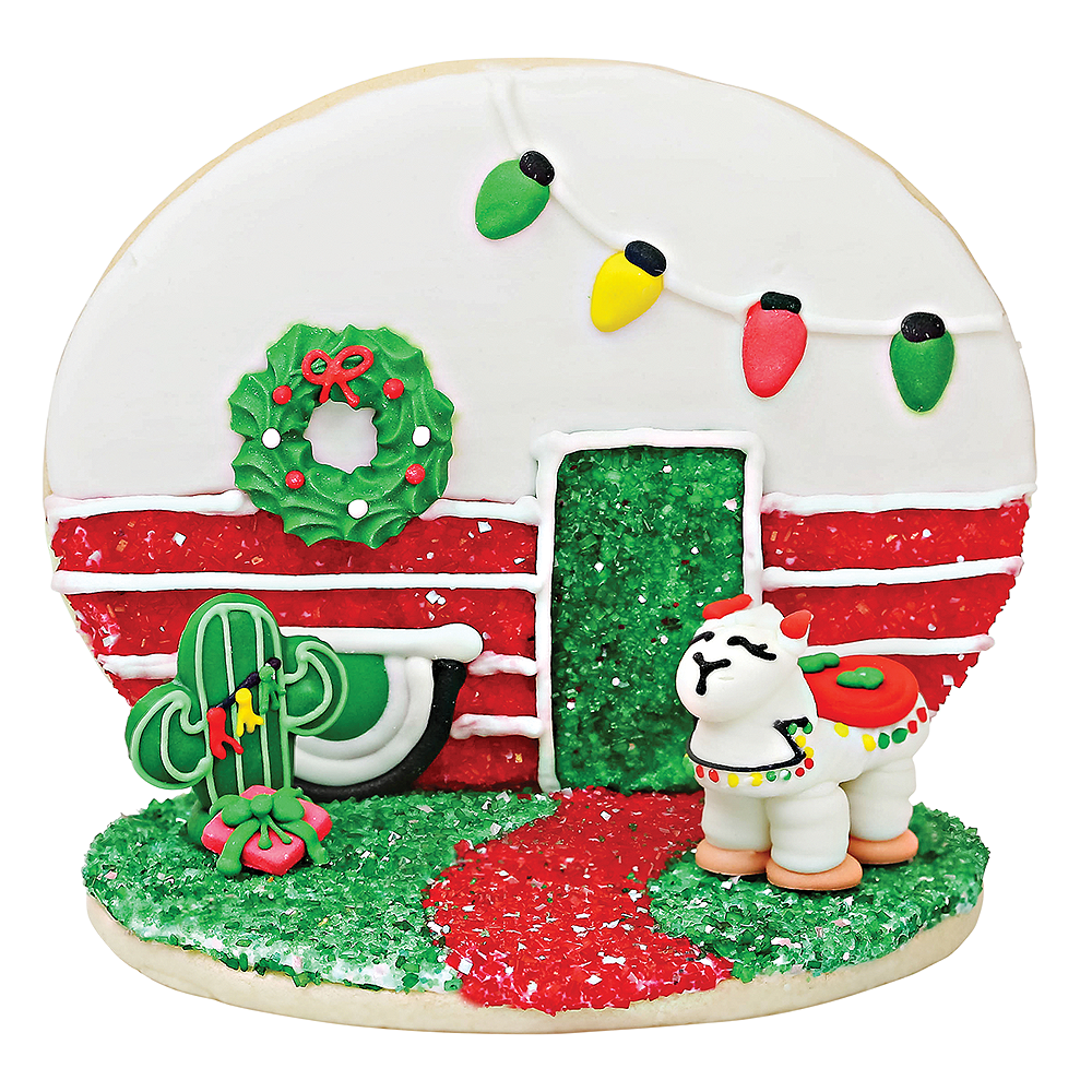 Christmas RV Llama 2-D Designer Cookie Kit
