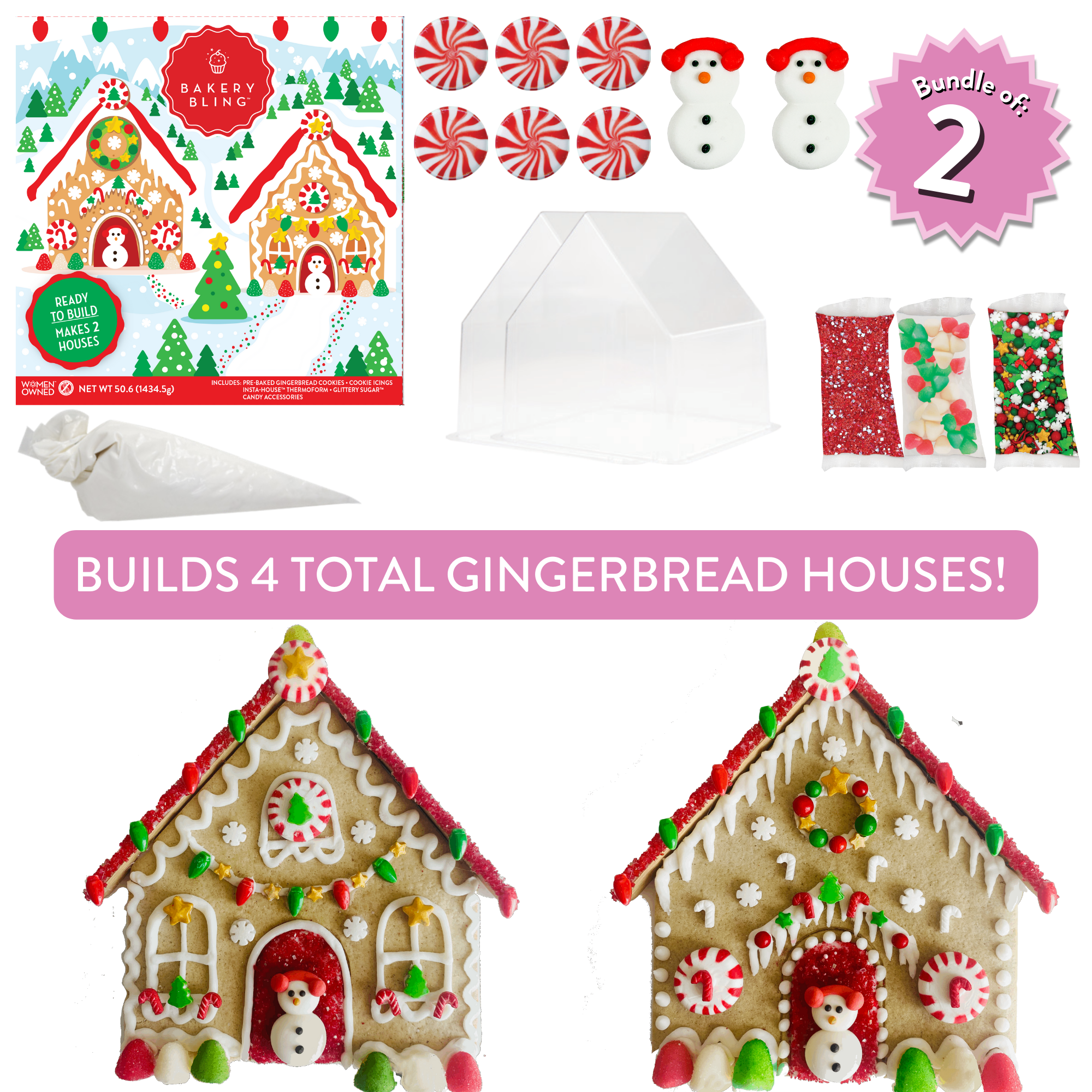Snowman Peppermint Palace Insta-House™ Duo (Bundle of 2)