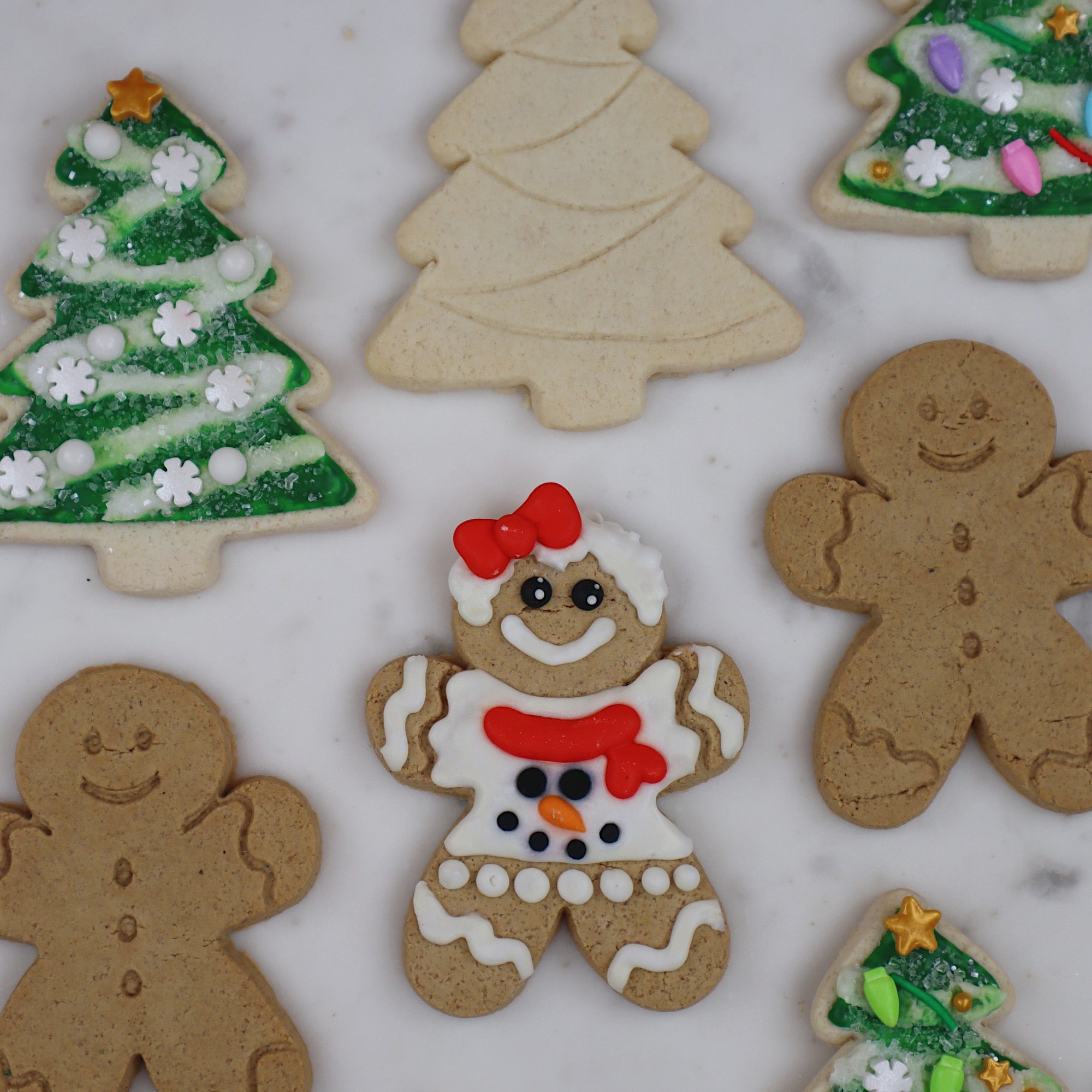 Starlight Tree & Gingerbread Person Designer Cookie Kit Bundle