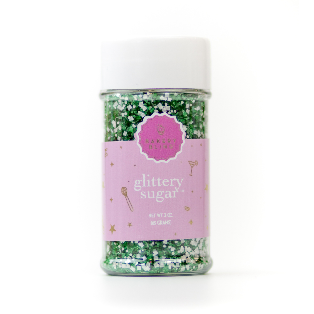 Emerald Glittery Sugar™ - Bulk (6 Shakers per Case)