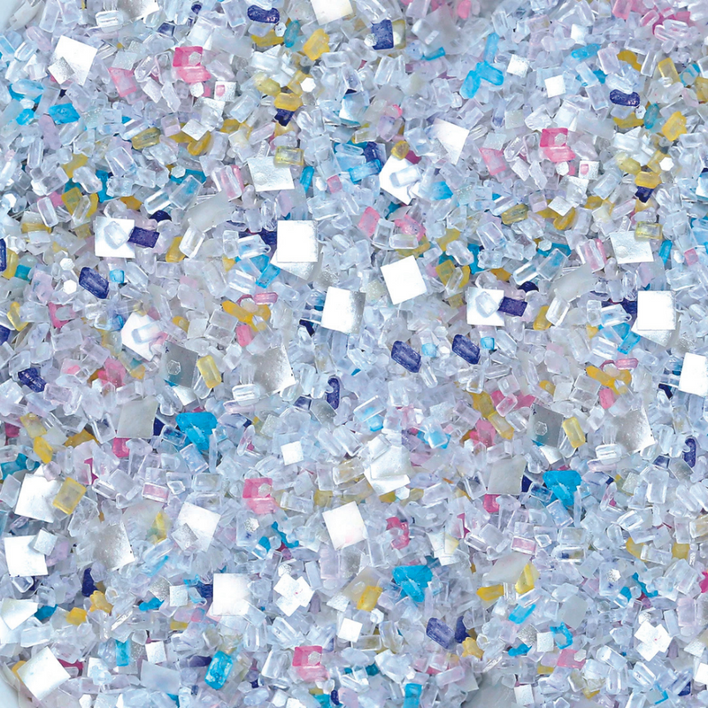 Unicorn Confetti Blinged-Out Glittery Sugar™ - Bulk (6 Cubes per Case)