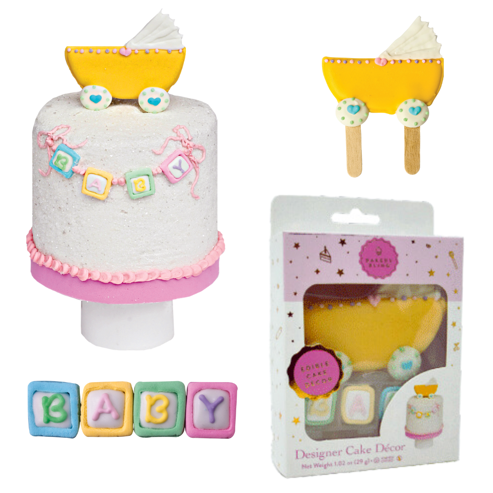 Baby Shower Designer Cake Decor - Bulk (Case of 6)