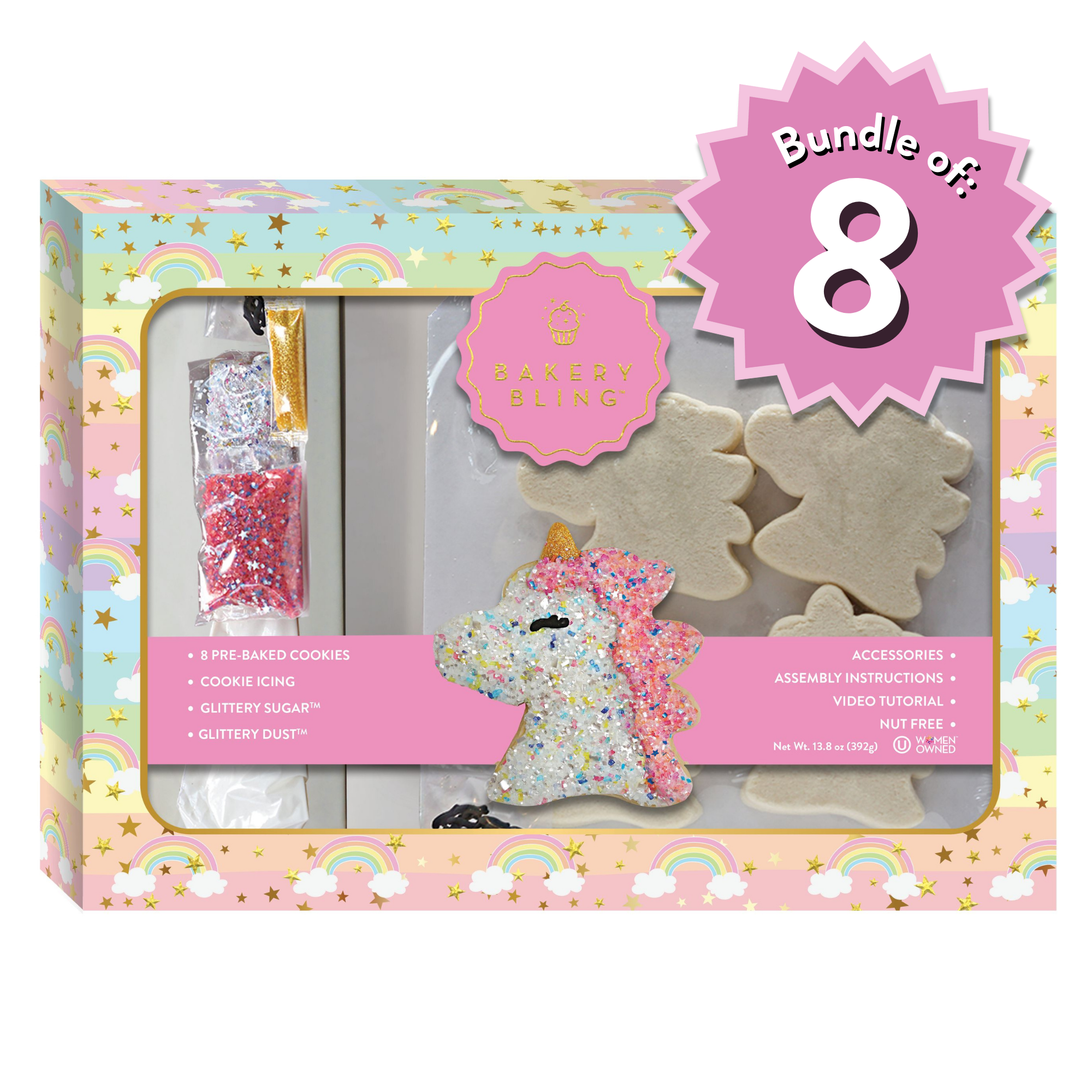 Unicorn Designer Cookie Kit – 8-Pack Party Bundle