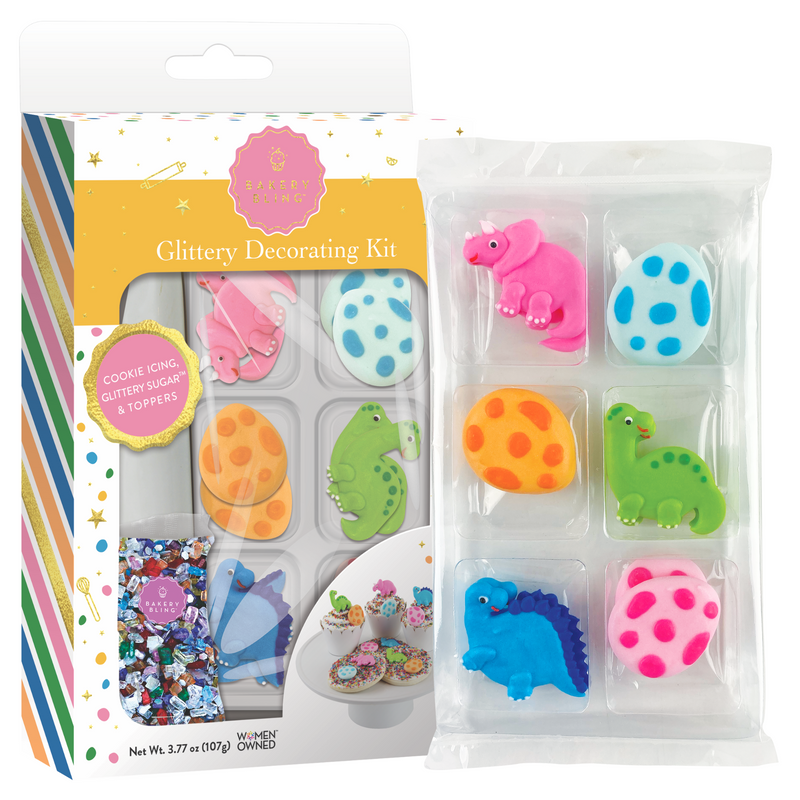 Dinosaur Designer Decorating Duo (Cake + Cupcake Decor Kits)