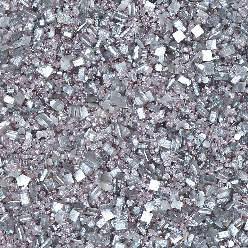 Metallic Silver Glittery Sugar™ - Bulk (6 Shakers Per Case)
