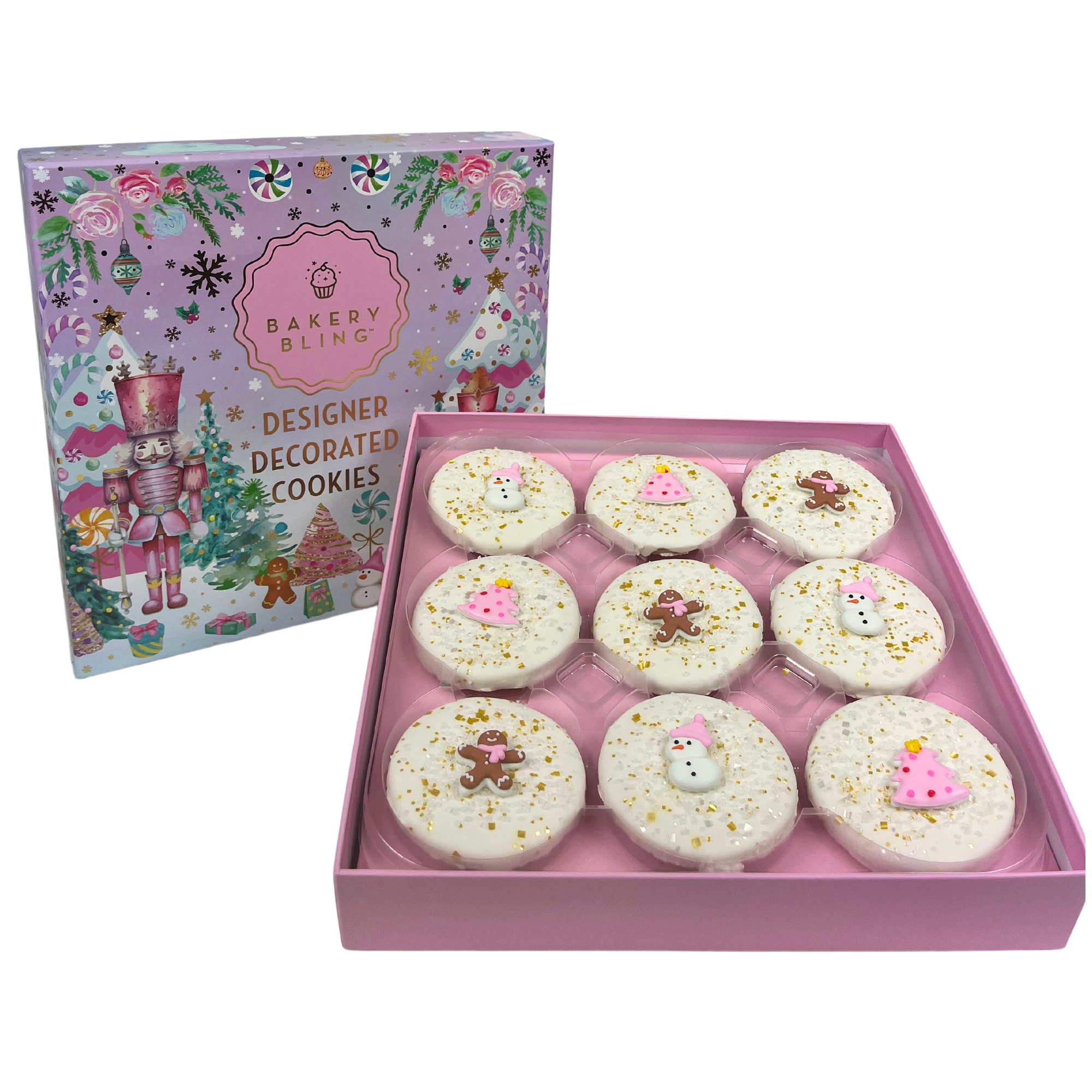 Pink Nutcracker Designer Decorated Cookies