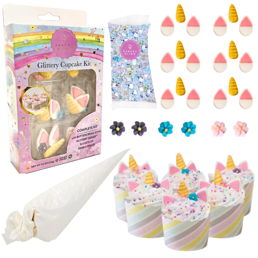 Whimsical Unicorn Glittery Decorating Kit
