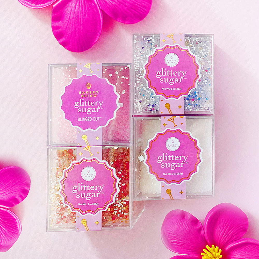 Carnival Queen Blinged Out Glittery Sugar Bulk 6 Cubes per Case Bakery Bling