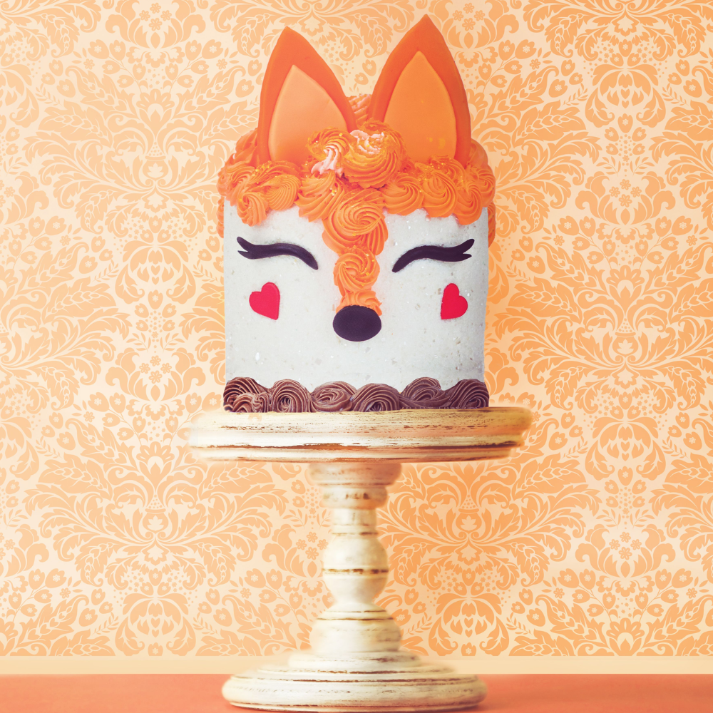 Fox Designer Cake Decor