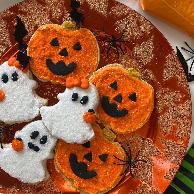 Ghost + Jack-o-Lantern Designer Cookie Kit Bundle