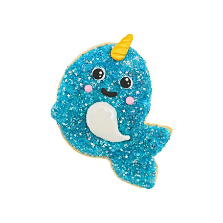 Narwhal Designer Decorating Bundle (Cookie Kit + Cake Decor + Glittery Sugar)