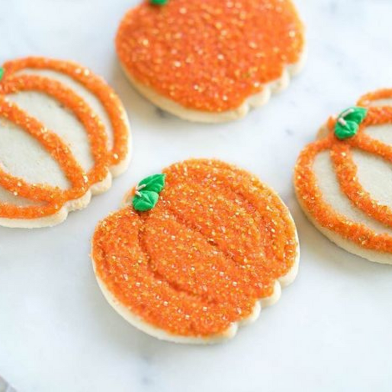 Orange and Gold Glittery Sugar™ - Bulk (6 Shakers Per Case)