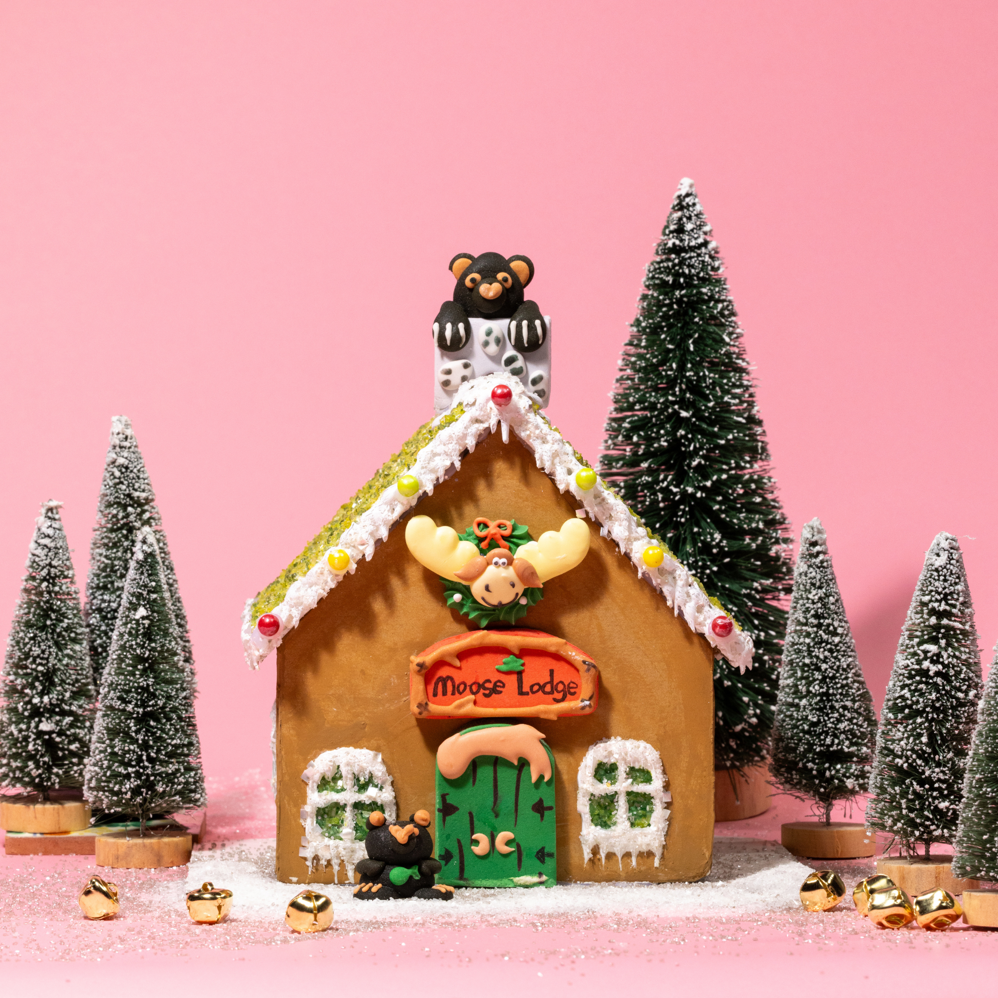 Moose Lodge Designer Gingerbread Insta-House™ – Bakery Bling Moose Lodge Designer Gingerbread Insta-House™ – Bakery Bling