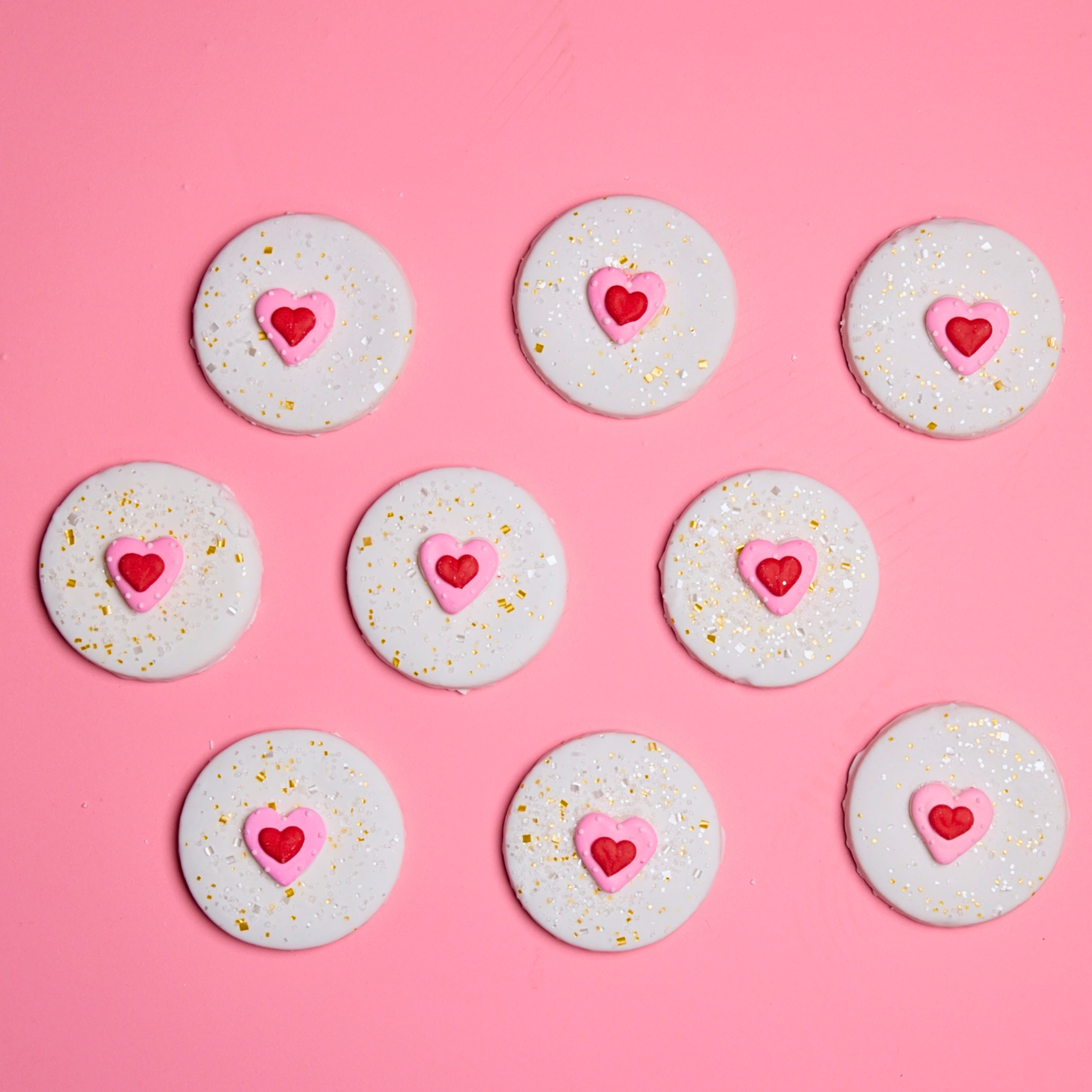 Valentine’s Day Designer Decorated Cookies