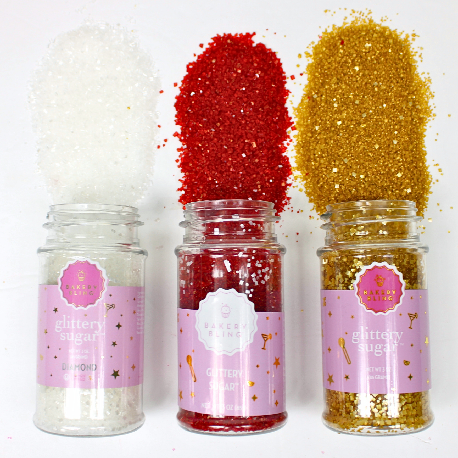 Kansas City Chiefs Super Bowl Glittery Sugar™ Bundle (Red, Gold, Diamond)