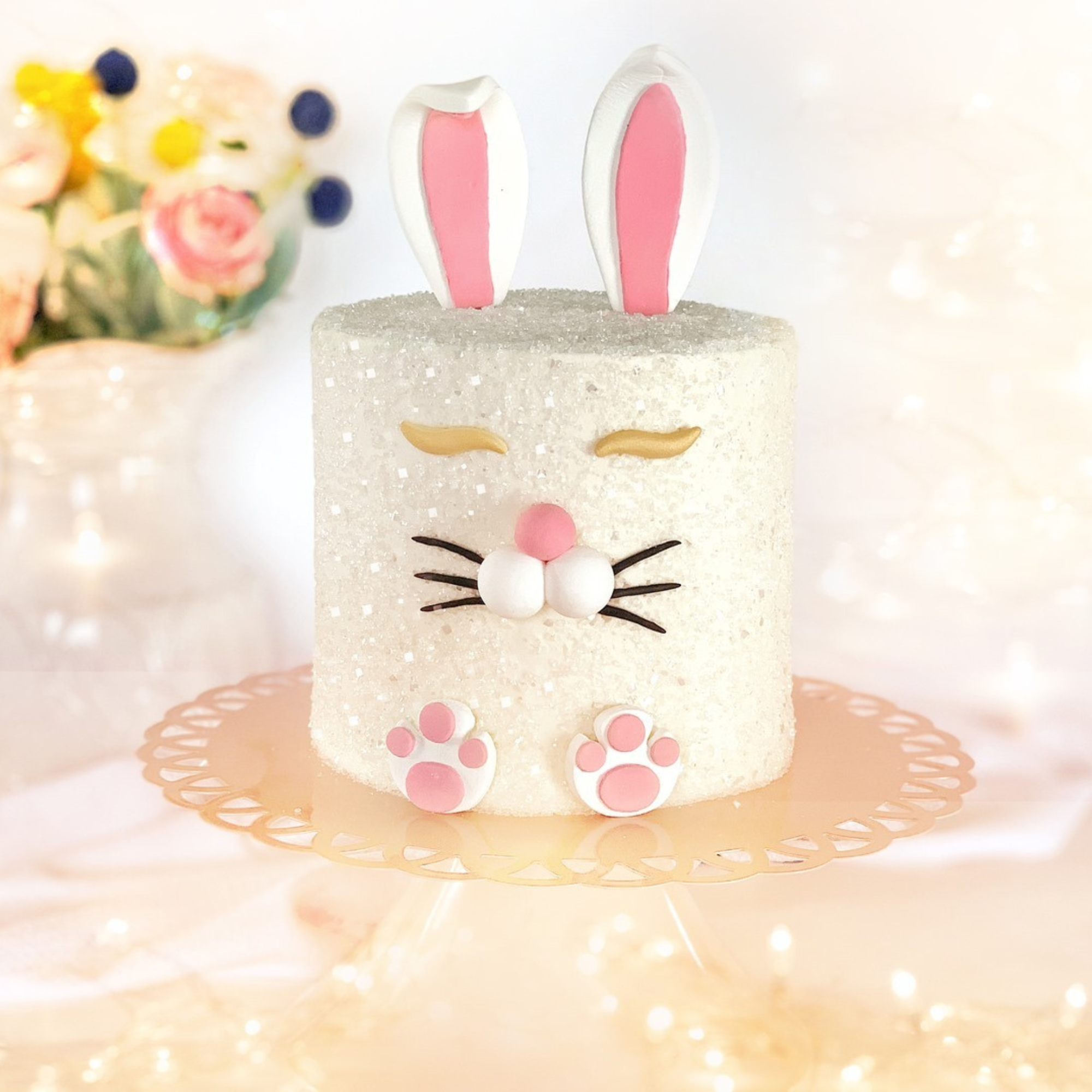 Cottontail Couture Easter Bunny Ears Designer Cake Decor