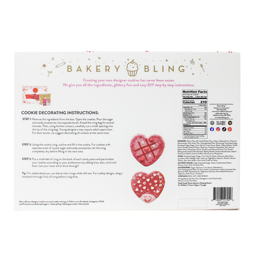 All-Natural Valentine's Day Designer Cookie Kit