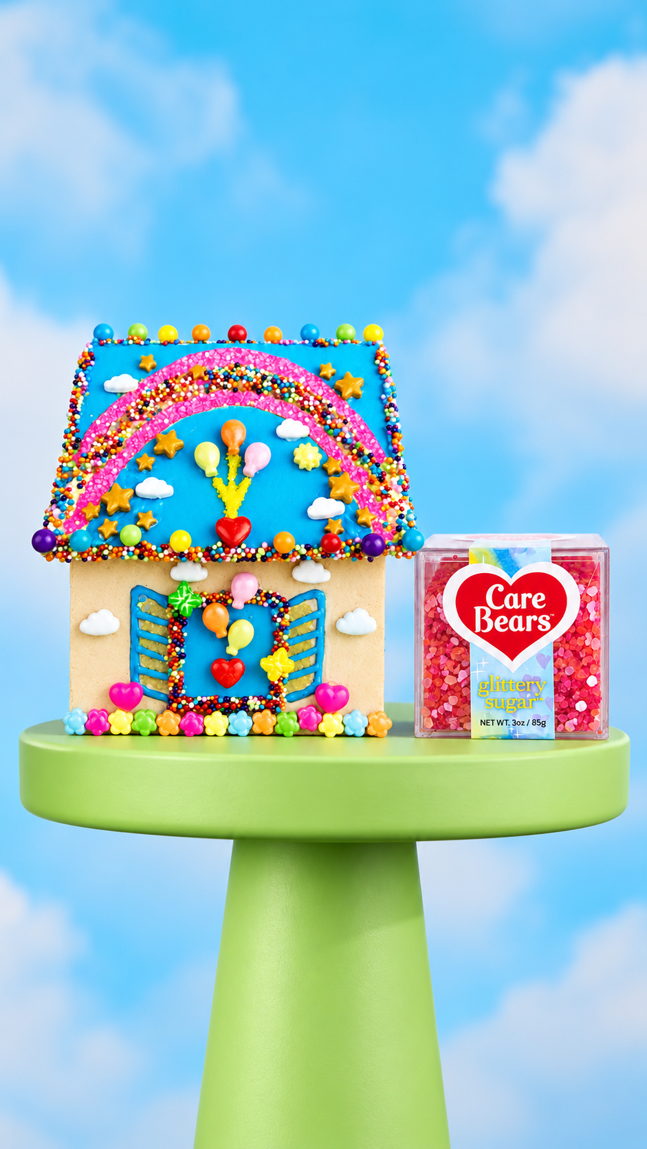 NEW CARE BEARS™ MINI COOKIE HOUSE + GLITTERY SUGAR™ BUNDLE