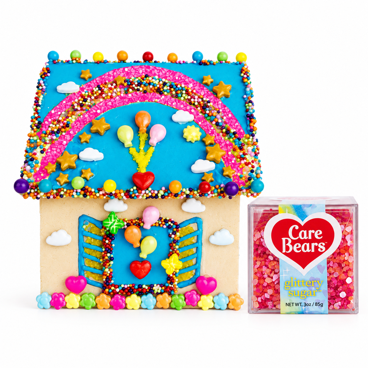 NEW CARE BEARS™ MINI COOKIE HOUSE + GLITTERY SUGAR™ BUNDLE