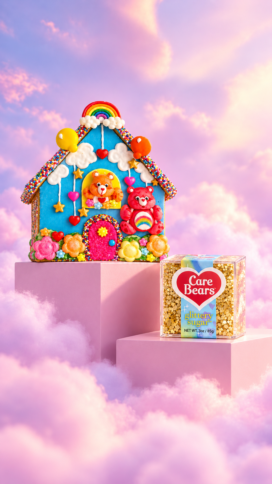 NEW CARE BEARS™ COOKIE HOUSE + GLITTERY SUGAR™ BUNDLE