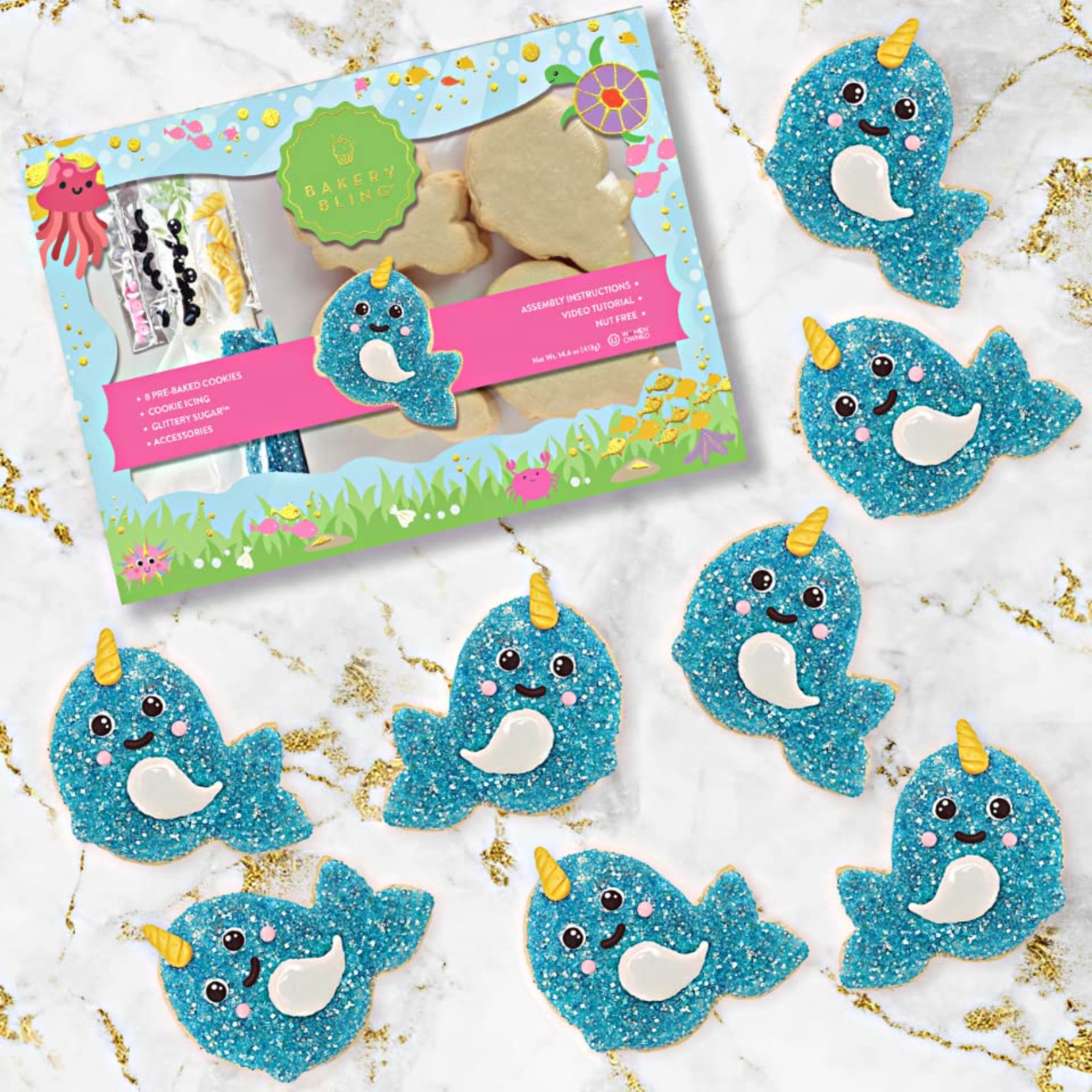 Designer Narwhal Decorating Bundle