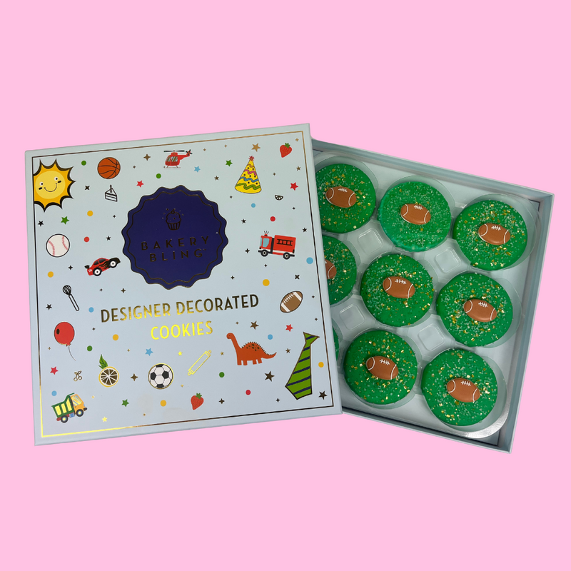 Football Designer Decorated Cookies