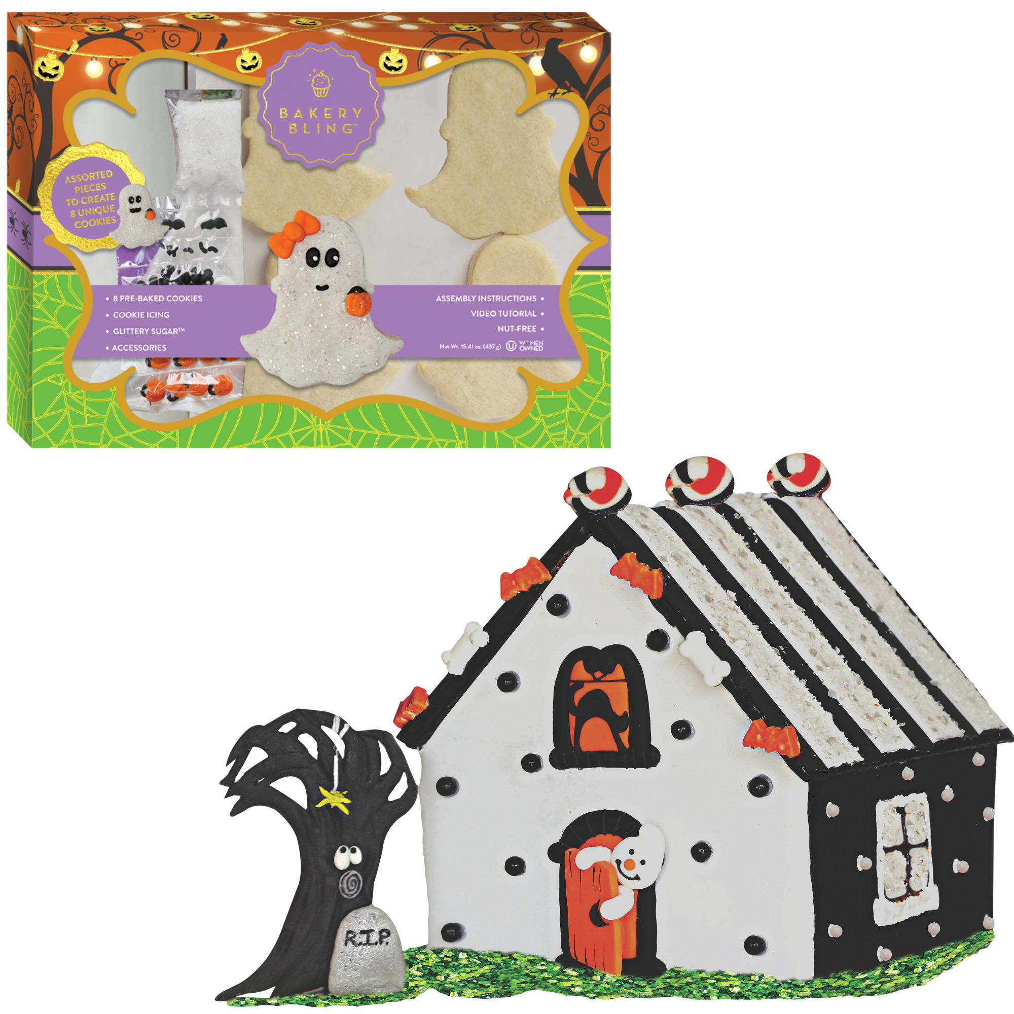 Spooky Ghouls Bundle (Ghost Cookie Kit + Spooky Hollow Insta-House)