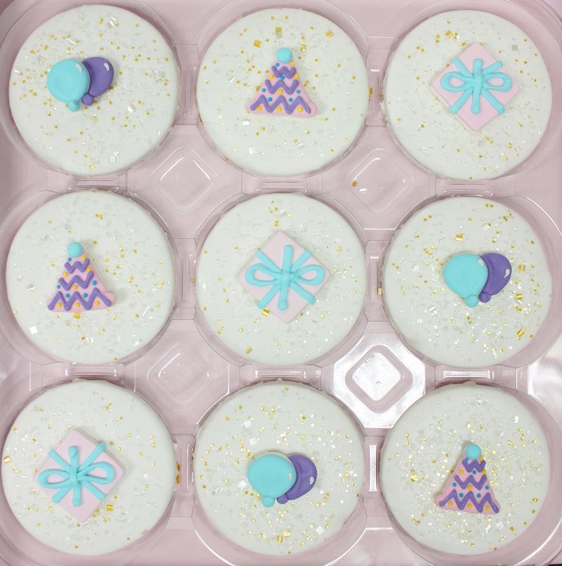 Pink Birthday Designer Decorated Cookies