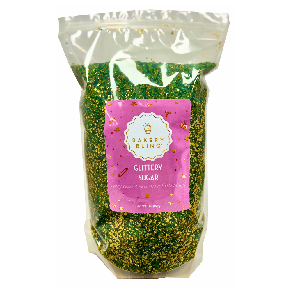 3 lb. Bag - St. Patrick's Day Luxe Glittery Sugar™