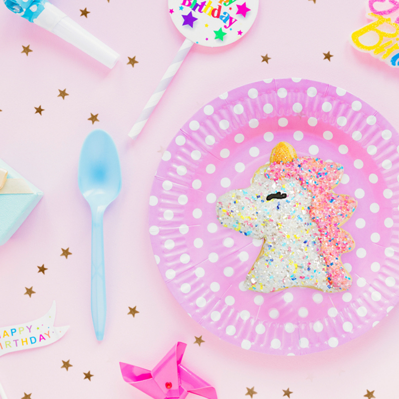 Unicorn Designer Decorating Bundle (Cookie Kit + Cake Decor + Glittery Sugar)