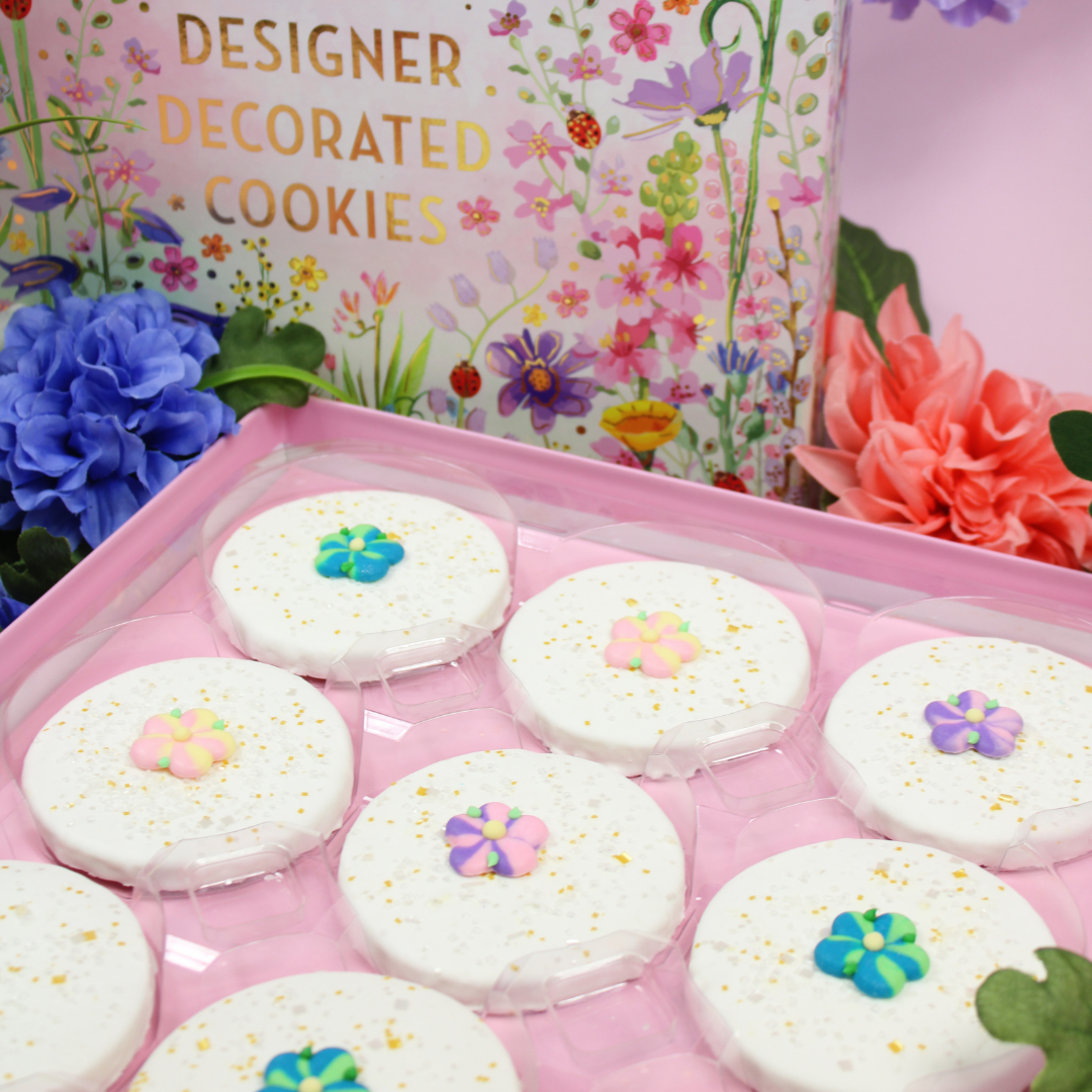 Flower Designer Decorated Cookies