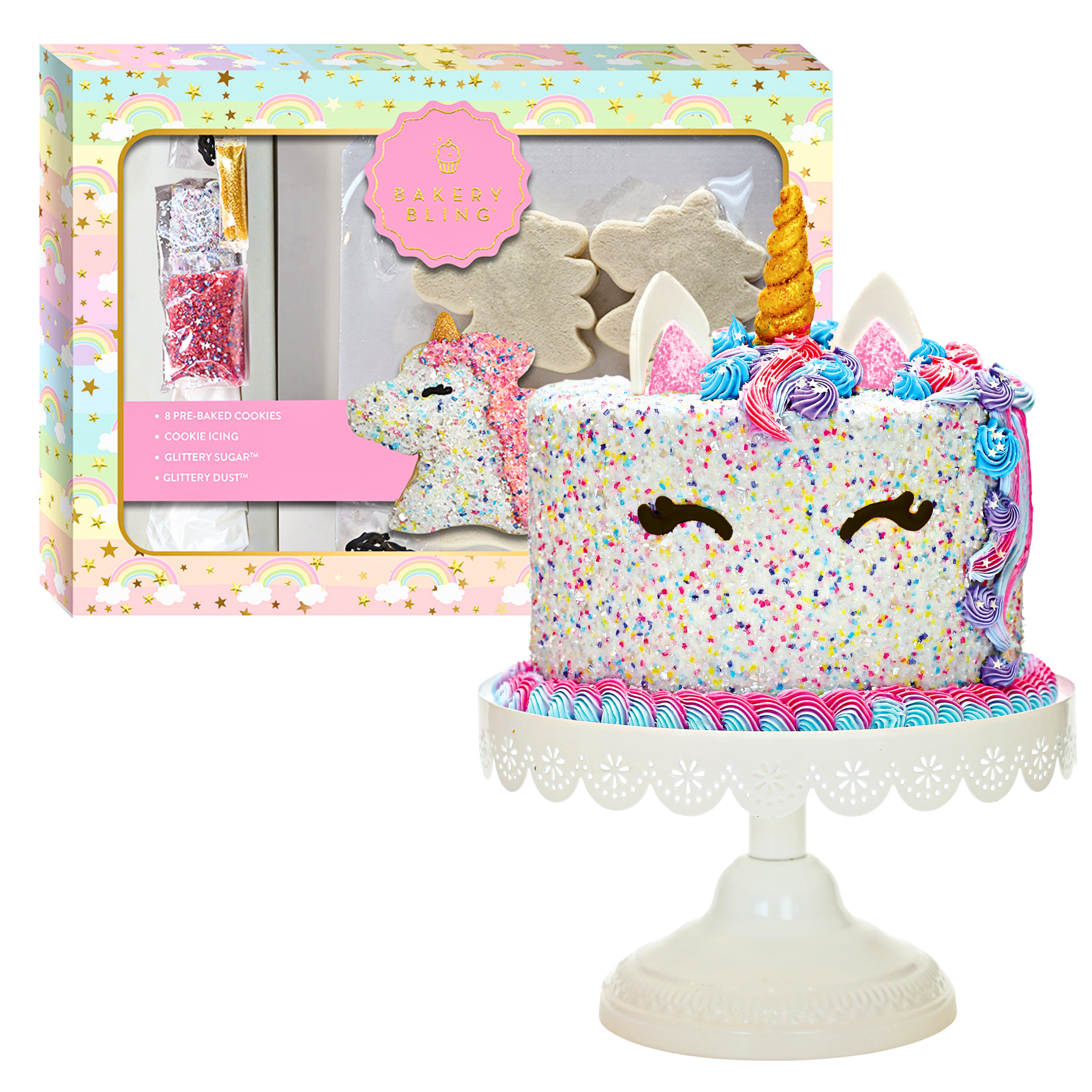 Unicorn Designer Bundle (Cookie Kit + Cake Decor)
