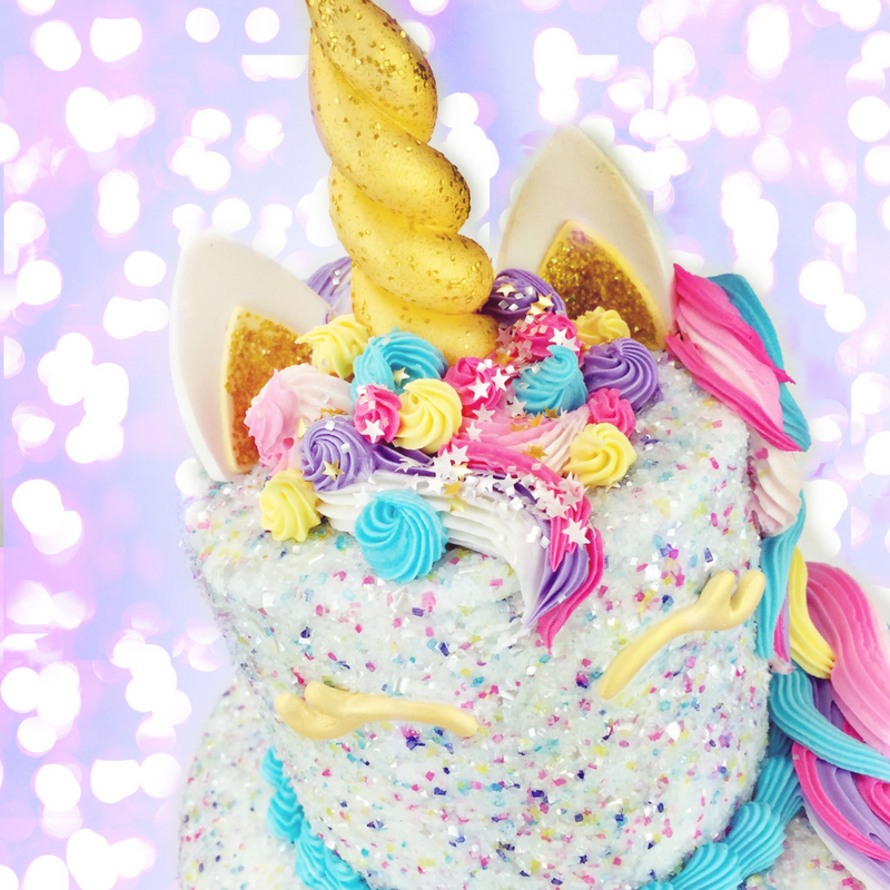 Unicorn Confetti Blinged-Out Glittery Sugar™ - Bulk (6 Cubes per Case)