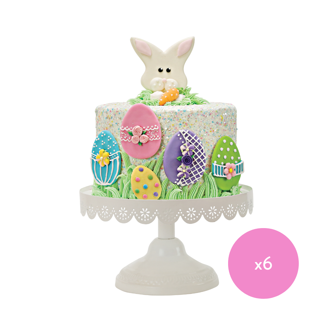 Easter Bunny Designer Cake Decor (Bulk Pack of 6)