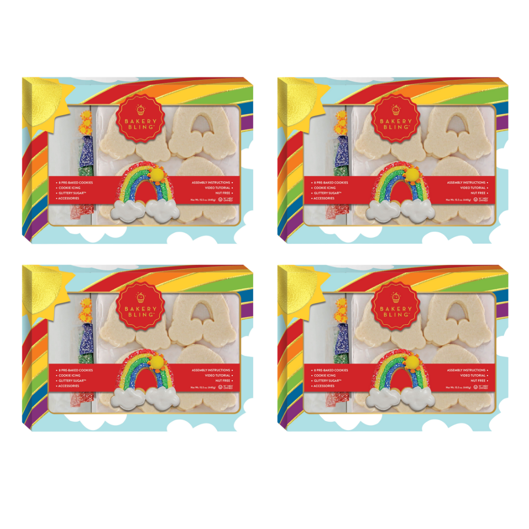 Rainbow Designer Cookie Kit (Bundle of 4)