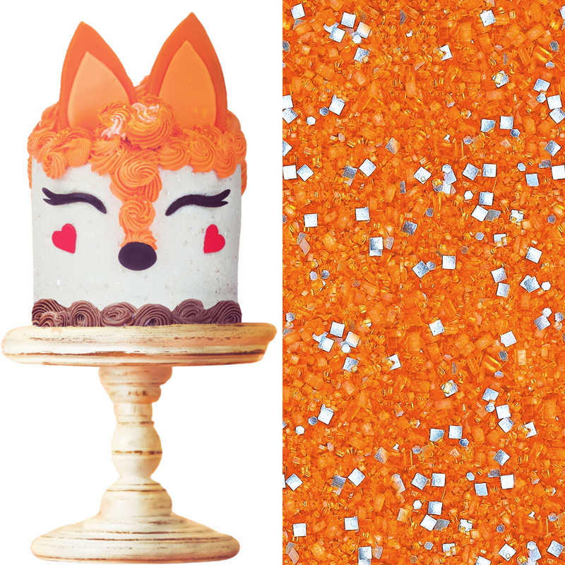 Fox Designer Cake Decorating Bundle (Cake Decor + Glittery Sugar)